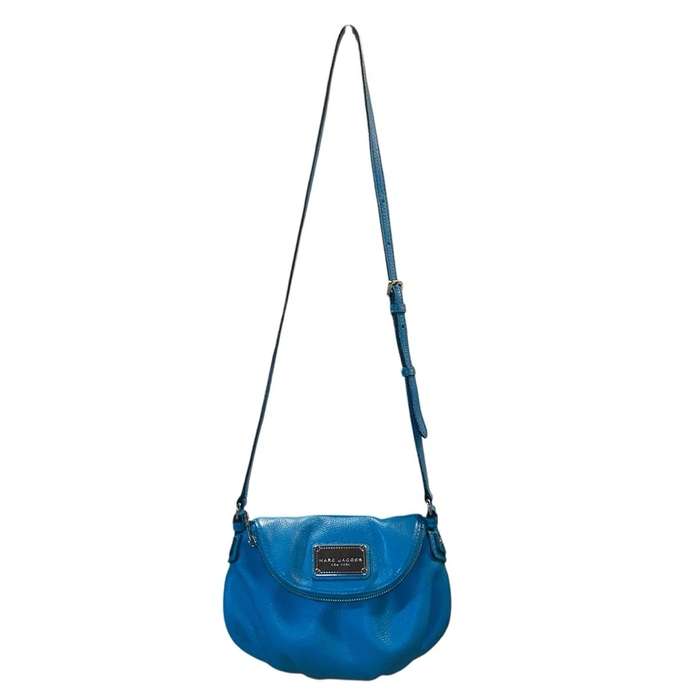 Marc Jacobs Natasha Hobo Vibrant Blue Crossbody Bag - Picture 11 of 11